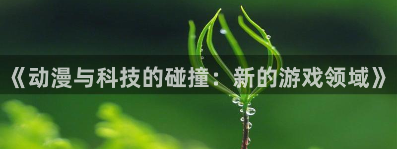杜邦娱乐登陆：《动漫与科技的碰撞：新的游戏领域》